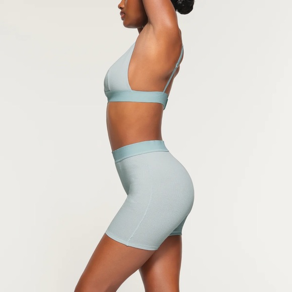 Skims Cotton Rib Boxer - Frost - Picture 3 of 4